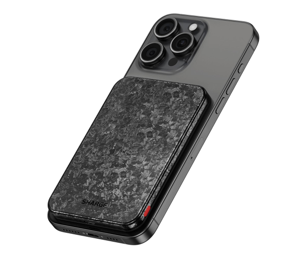 Sharge PowerBank CarbonMag 20W Qi2 QC 3.0 PD 3.0 5K mAh Czarny - 1455950 - zdjęcie 3